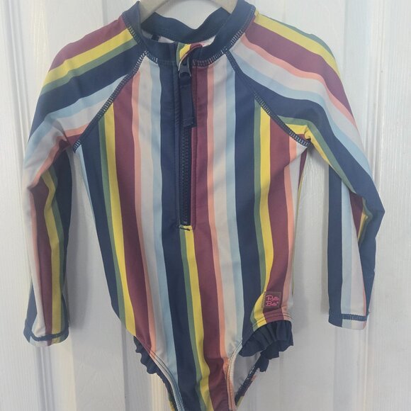 Ruffle Butts Rashguard One Piece Swimsuit 3t - Picture 1 of 3